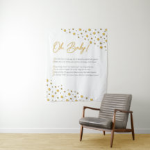 Oh, Baby! Baby Shower Backdrop- Medium