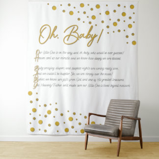 Oh, Baby! Baby Shower Backdrop-XL-2 Tapestry