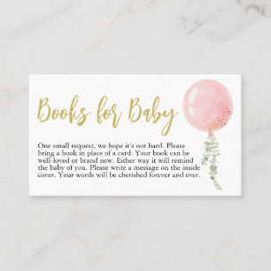 Oh Baby Baby Shower Books for Baby Business Card