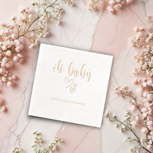 "Oh Baby"  Baby Shower Foil Napkins