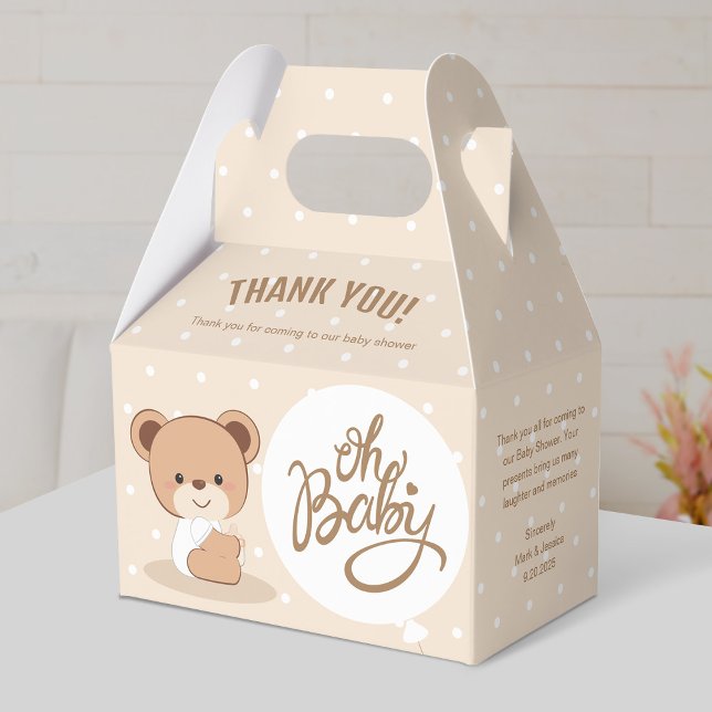 Oh baby - Baby Shower Gable Box (Beige) (Creator Uploaded)