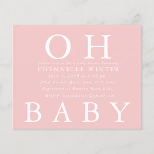 Oh Baby Baby Shower Invitation