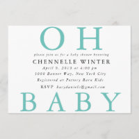 Oh Baby | Baby Shower Invitation