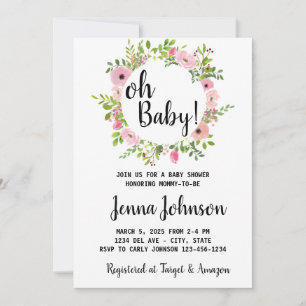 Oh Baby! Baby Shower Invitation 