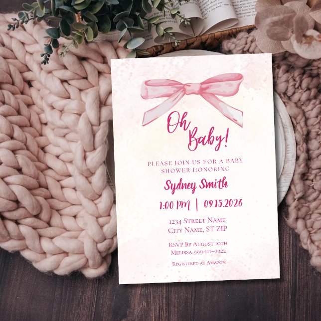 Oh Baby Baby Shower Invitation (Creator Uploaded)