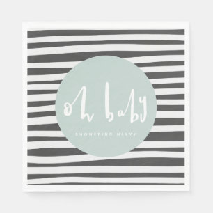 Oh Baby, baby shower Napkin