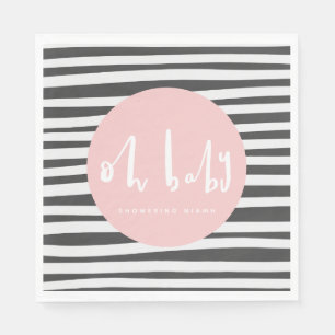 Oh Baby, baby shower Napkin