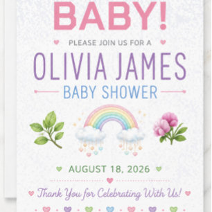 Oh Baby Baby Shower Thank You Card