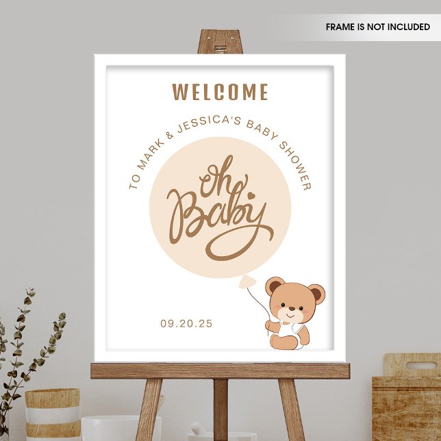 Oh Baby - Baby Shower Welcome Poster - Balloon (Creator Uploaded)