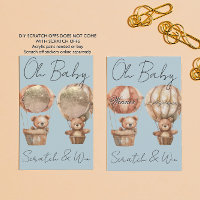 Oh Baby Bears Gender Reveal DIY Scratch Card