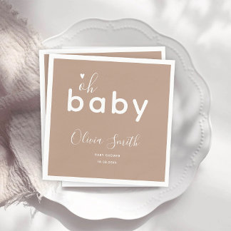 Oh Baby Beige Napkin