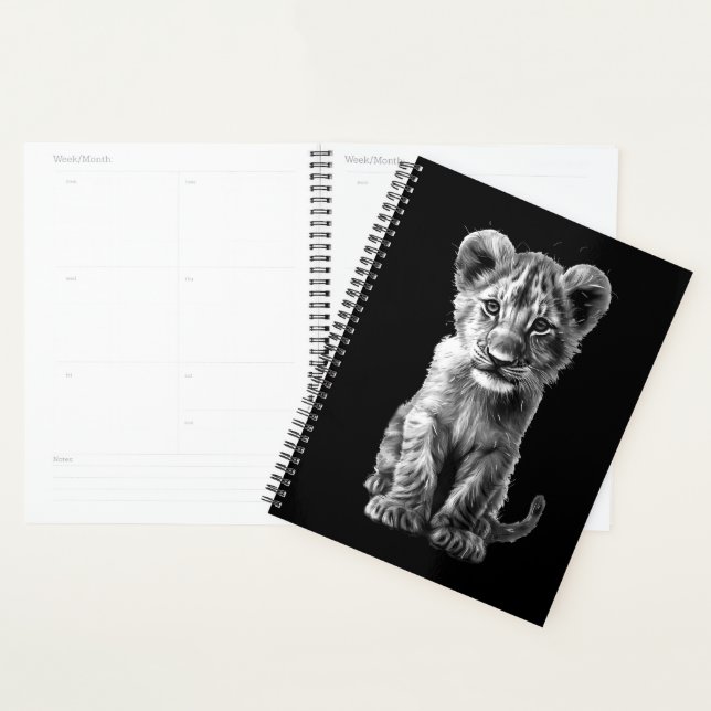 Oh Baby Big Cat Cub Black Planner (Display)