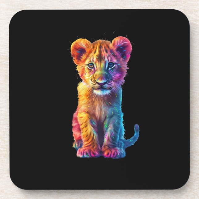 Oh Baby Big Cat Cub  Coaster (Front)