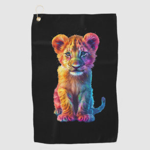 Oh Baby Big Cat Cub Golf Towel