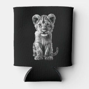 Oh Baby Big Cat Cub Grey Can Cooler