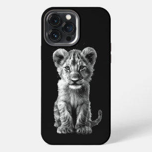 Oh Baby Big Cat Cub Grey iPhone 13 Pro Max Case