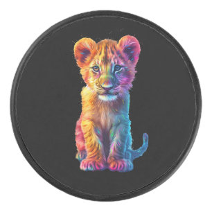 Oh Baby Big Cat Cub Hockey Puck