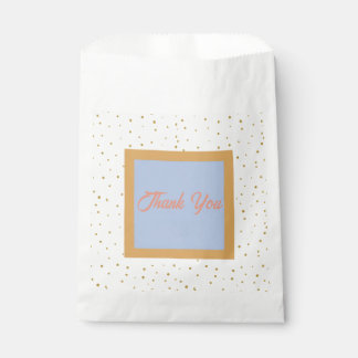 Oh Baby Blue Gold Ginkgo Leaf Baby Shower Favour Bags
