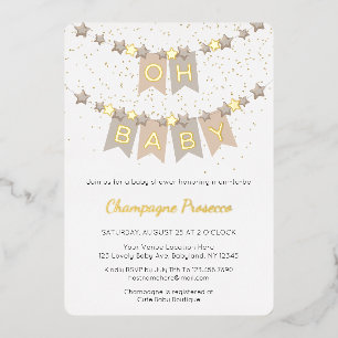 Oh Baby Boho Bunting Flags Photo Baby Shower