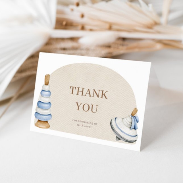 Oh Baby BohoWooden Blocks And Toys Thank You Card (Creator Uploaded)