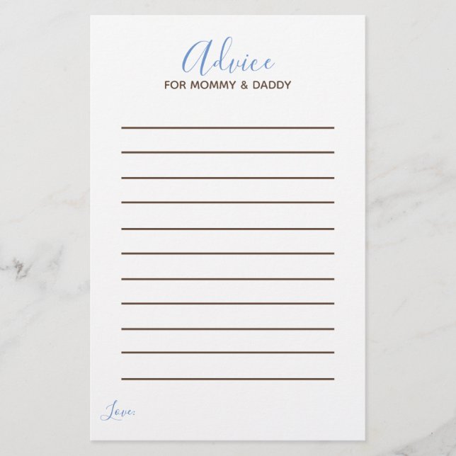 Oh Baby Boy Little Pumpkin Fall Baby Shower Advice (Front)