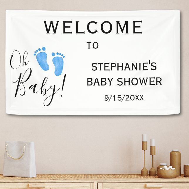 Oh Baby Boy's Baby Shower Welcome Banner (Creator Uploaded)
