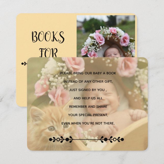 Oh Baby Cat Images Enclosure Card (Front/Back)
