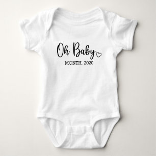 Oh Baby Coming Soon Pregnancy Announcement Bodysuit