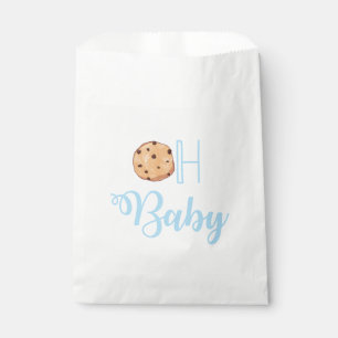 Oh Baby Cookies blue baby shower Favour Bags