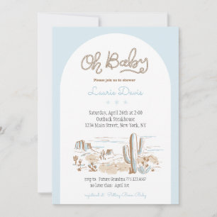 Oh Baby Cowboy Shower Invitation