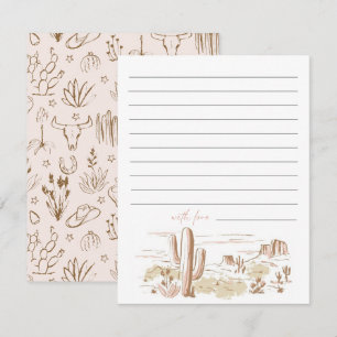 Oh Baby Cowgirl Baby Shower Advice Card