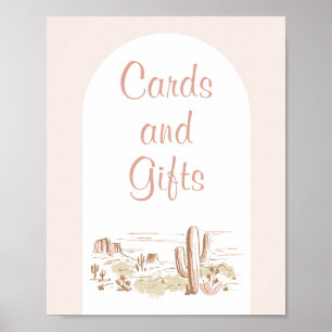 Oh Baby Cowgirl Baby Shower Cards & Gifts Sign