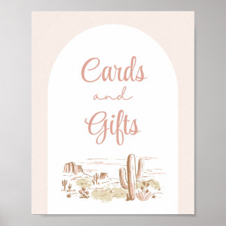 Oh Baby Cowgirl Baby Shower Cards & Gifts Sign