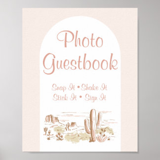 Oh Baby Cowgirl Baby Shower Photo Guestbook Sign