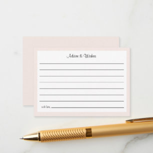 Oh Baby Cowgirl Shower Advice and Wishes Enclosure Card