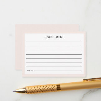 Oh Baby Cowgirl Shower Advice and Wishes Enclosure Card