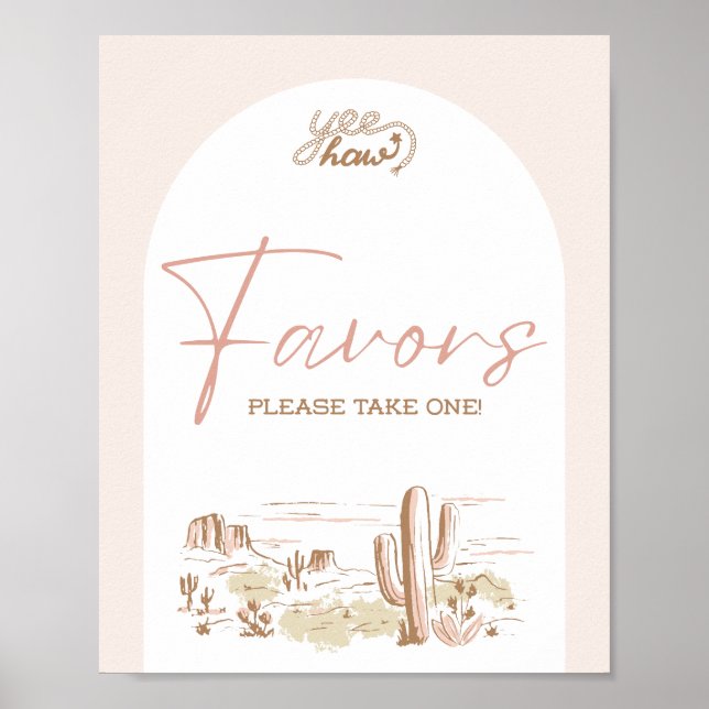 Oh Baby Cowgirl Shower Favour Poster (Front)