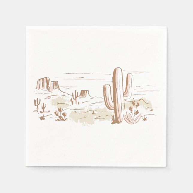 Oh Baby Cowgirl Shower  Napkin (Front)