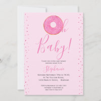 Oh Baby Doughnut Sprinkle Girl's Baby Shower