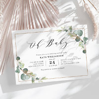 OH BABY | eucalyptus greenery baby shower
