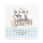 Oh Baby Farm Animals Barnyard Baby Shower Napkins