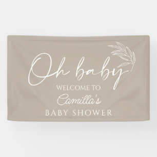 Oh Baby Gender Neutral Baby Shower Welcome Banner