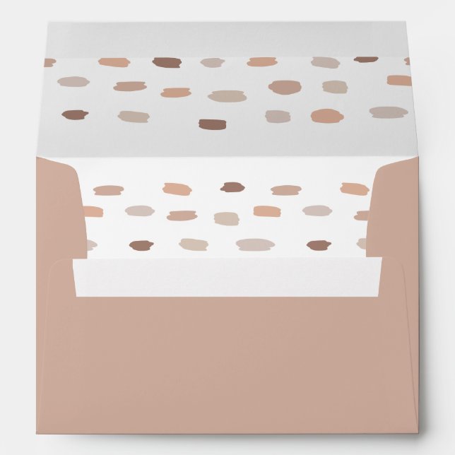 Oh Baby Gender Neutral Modern Baby Shower Envelope (Back (Bottom))