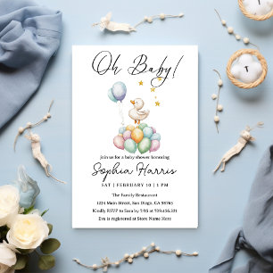 Oh baby girl  Baby Shower Invitation