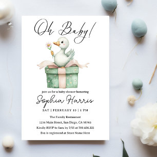 Oh baby girl  Baby Shower Invitation