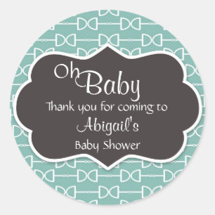Oh Baby Horse Bit English Snaffle Baby Shower Classic Round Sticker