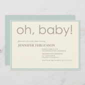 oh baby! invitation (Front/Back)