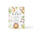 Oh Baby Jungle Baby Shower  Invitation