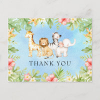 Oh Baby Jungle Baby Shower Thank You