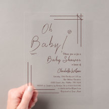 Oh Baby! Minimalist Baby Shower Gender Neutral